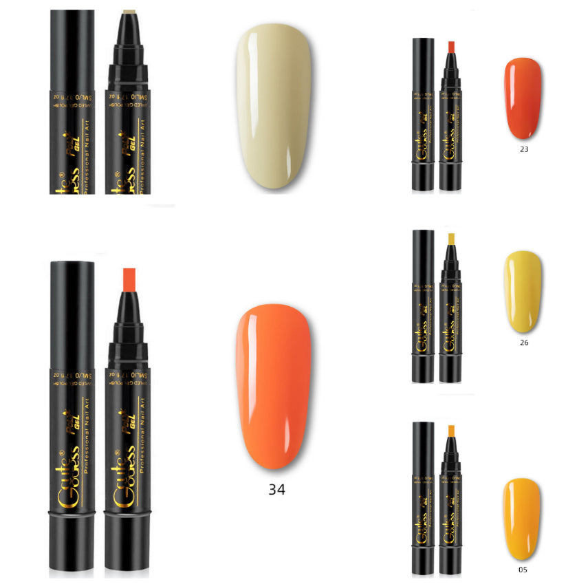 Nail Glue Pen 3 In 1   One-step Glue Phototherapy Plastic Nail Magnet Pen French Water Ripple Cat Eye Strong Magnet Pen DIY Manicure Tool Pen