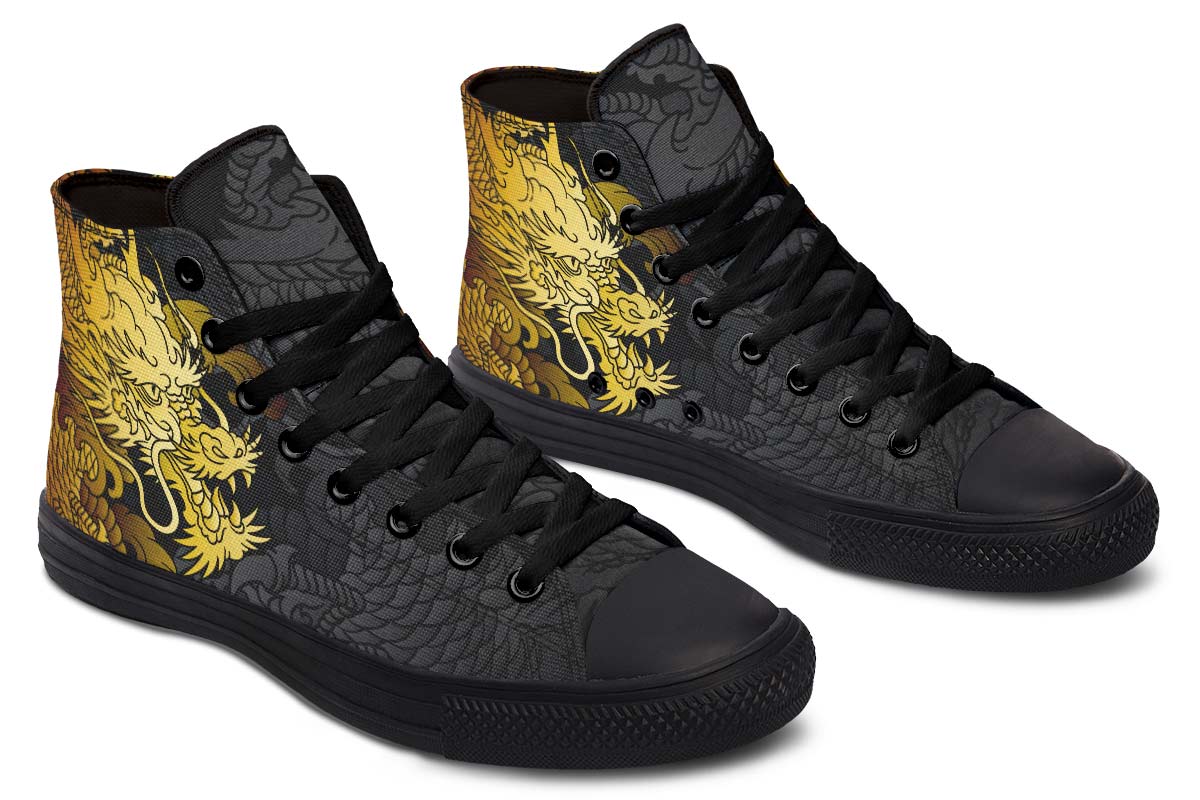 Men's And Women's Fashion Color Printing High-top Canvas Shoes