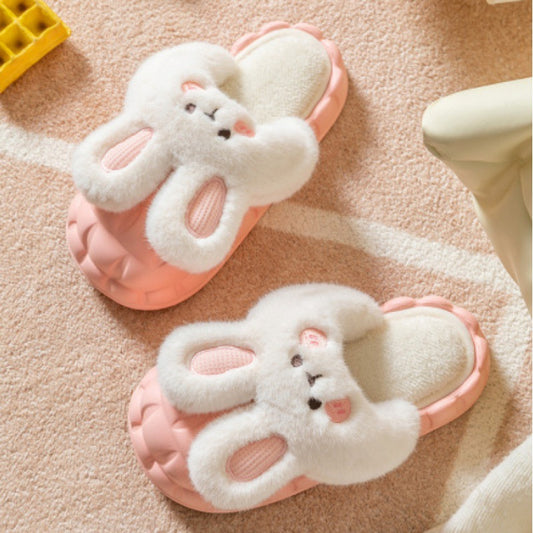 Cotton Slippers Detachable Female Home Cartoon
