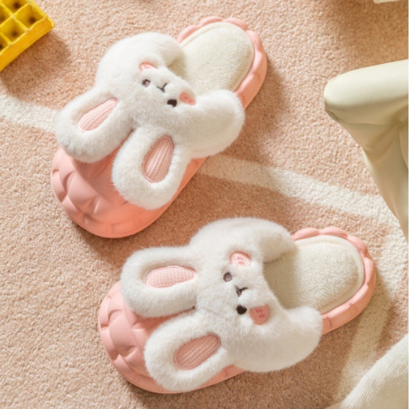 Cotton Slippers Detachable Female Home Cartoon