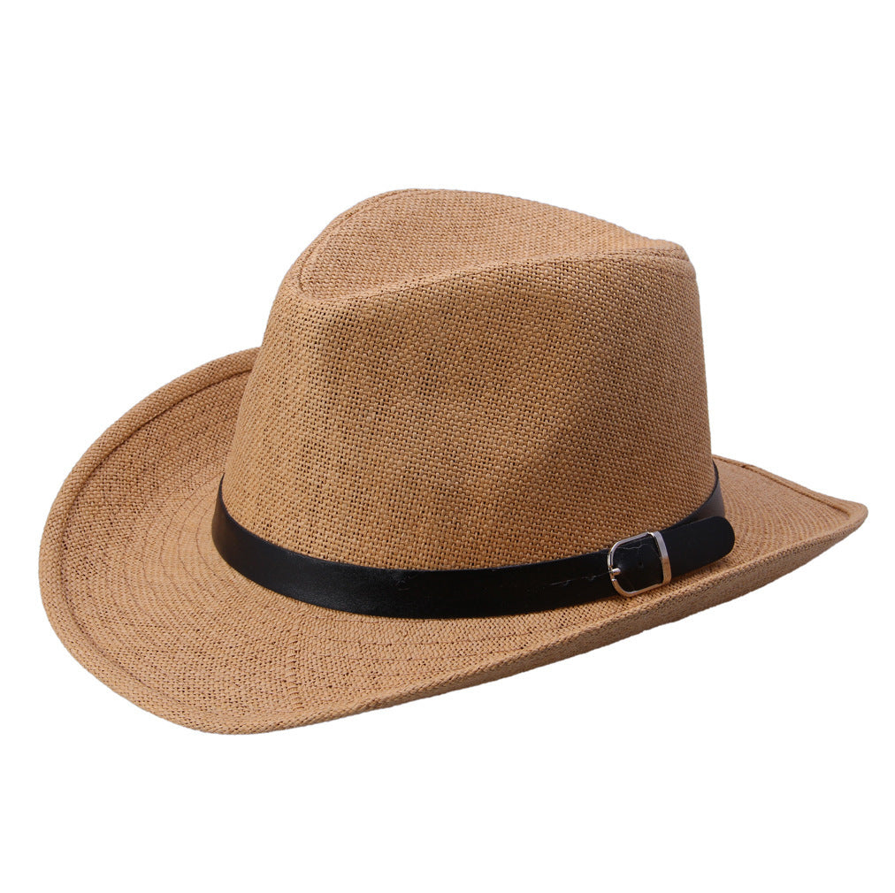 European And American Jazz Outdoor Shade Foldable Straw Hat
