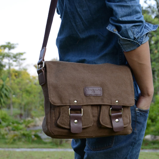 Casual Canvas Bag Retro Men's Shoulder