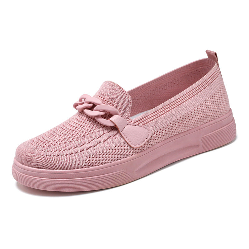 Women's Fashionable And Comfortable Breathable Flying Woven Shoes