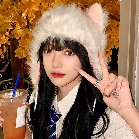 Women's Fashion Simple Cat Ear Hat