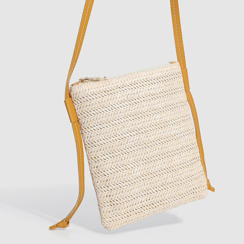 Fashion Solid Color Small Square Bag Vertical Mobile Phone