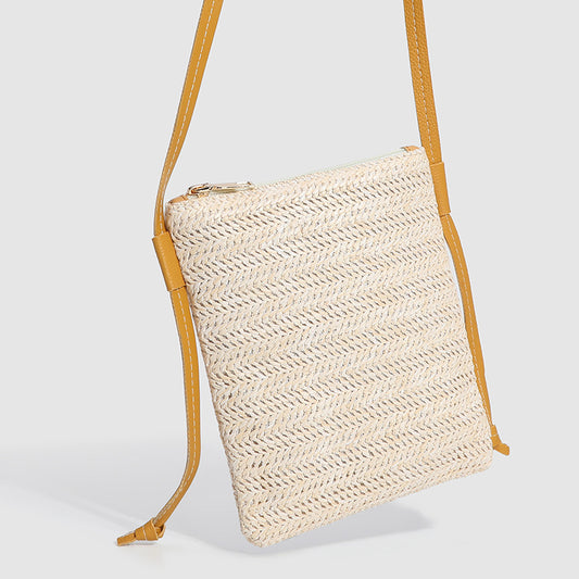 Fashion Solid Color Small Square Bag Vertical Mobile Phone