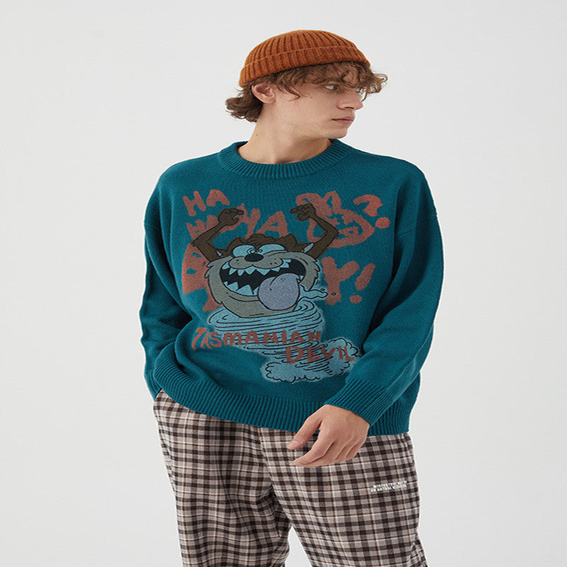 Korean Autumn And Winter New Sweater Couple