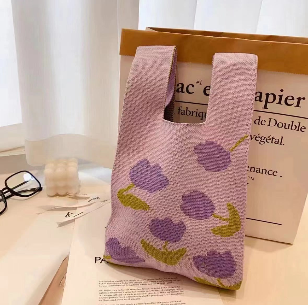 Women's Knitted Bag All-match Casual Handbag
