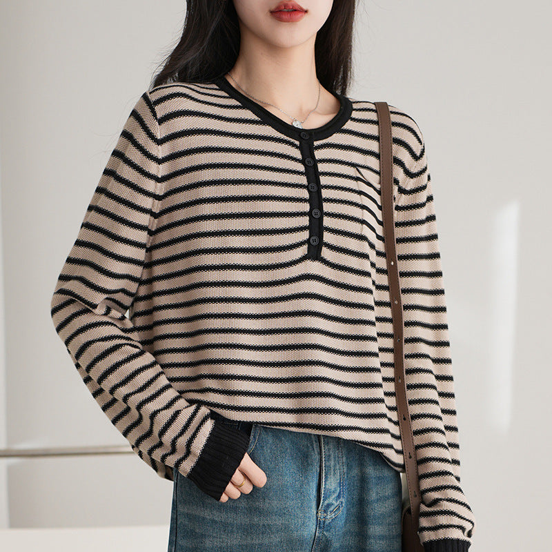 Bottoming Shirt Casual Loose Round Neck Sweater