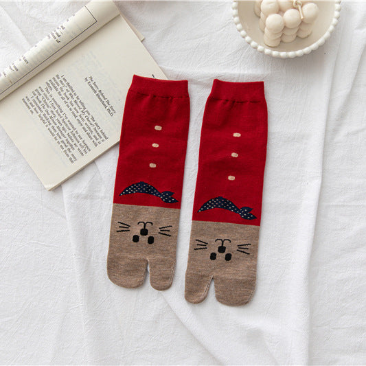 Women's Versatile Cartoon Tube Socks