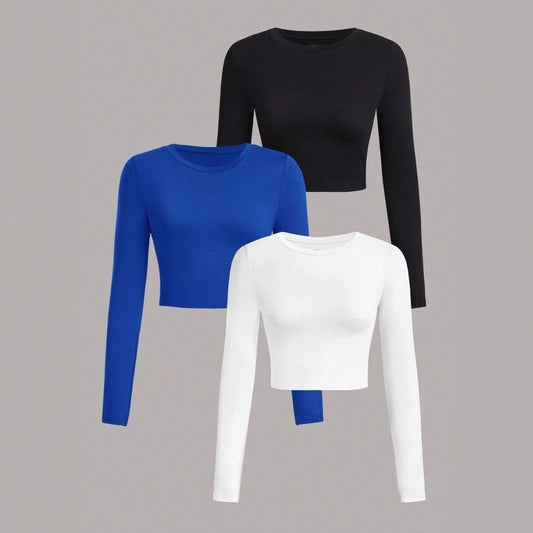 New Springsummer Long-sleeve Top Stylish And Slim-fit