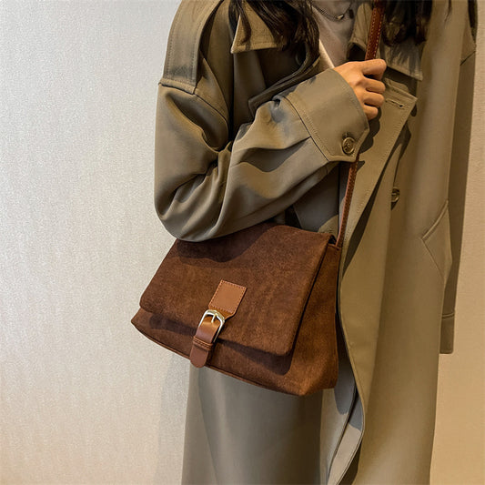 Dame Vintage Nubuck Ruskind Pendlertaske