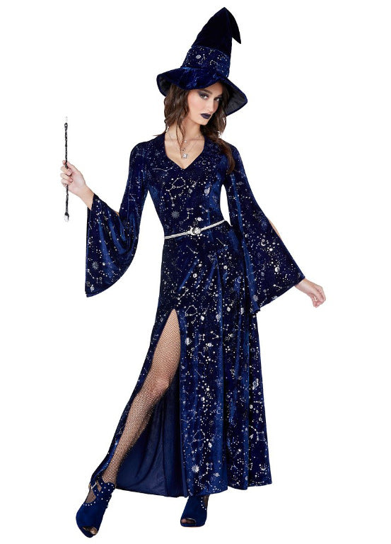Performance Costume High-slit Witch Dress