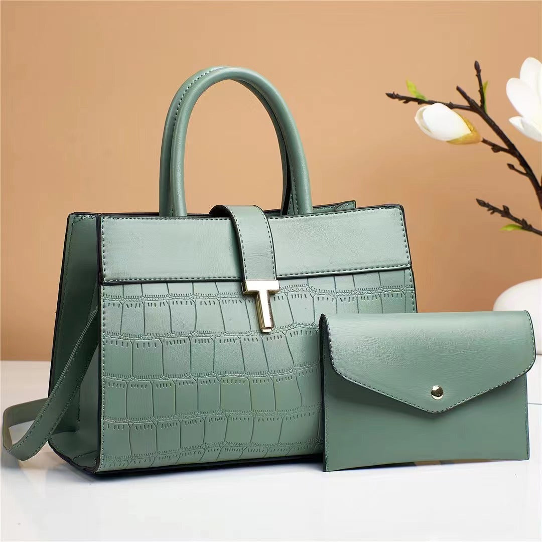 Solid Color Fashion Child And Mother Crossbody Bag