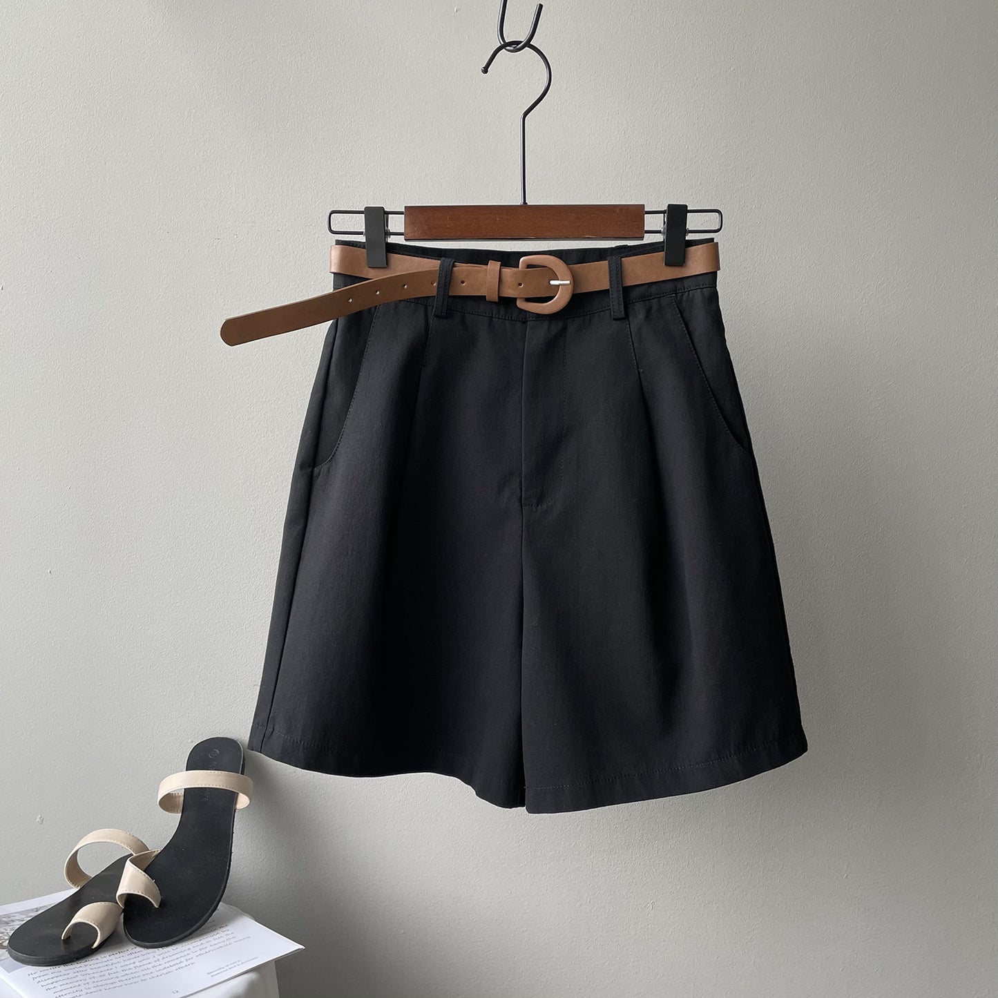 High Waist Slim Loose Straight Wide Leg Casual Pants