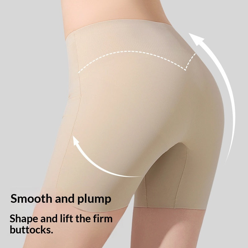 Is-silke Sømløse Mid-rise Mavekontrol Numseløftende Anti-udkig Leggings