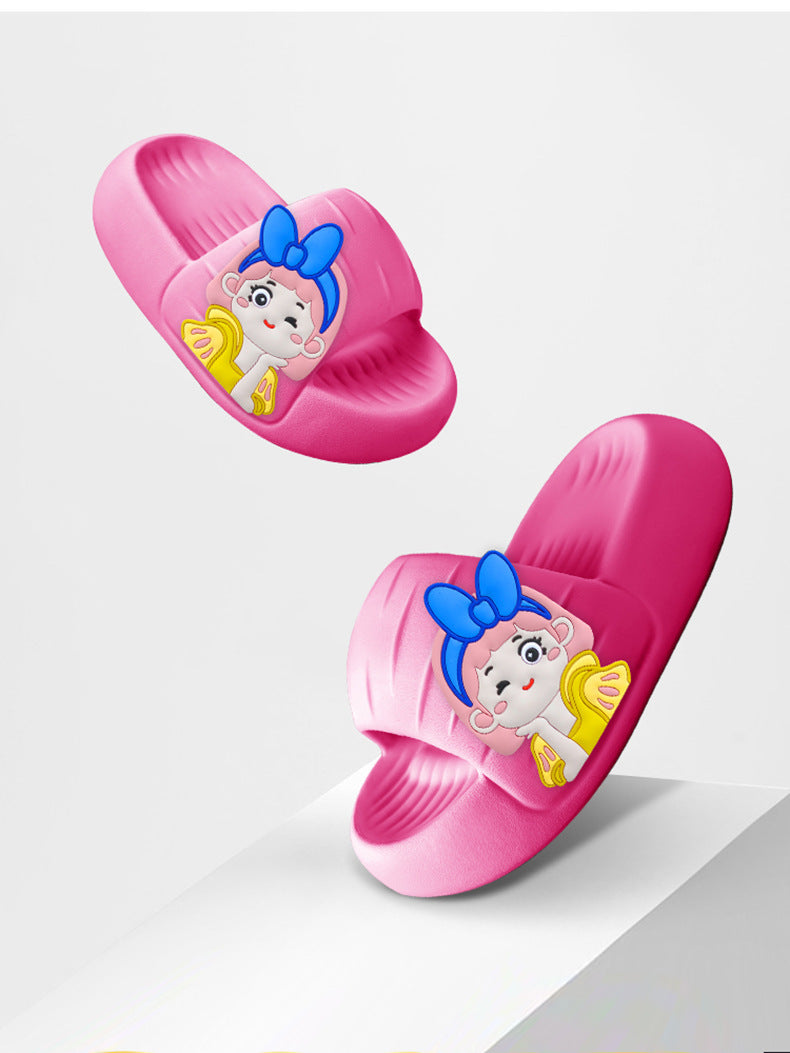 Princess Elsa High-grade Sandals Women's Summer Household Thick-soled Non-slip EVA Slip-on Slippers Women's Outer