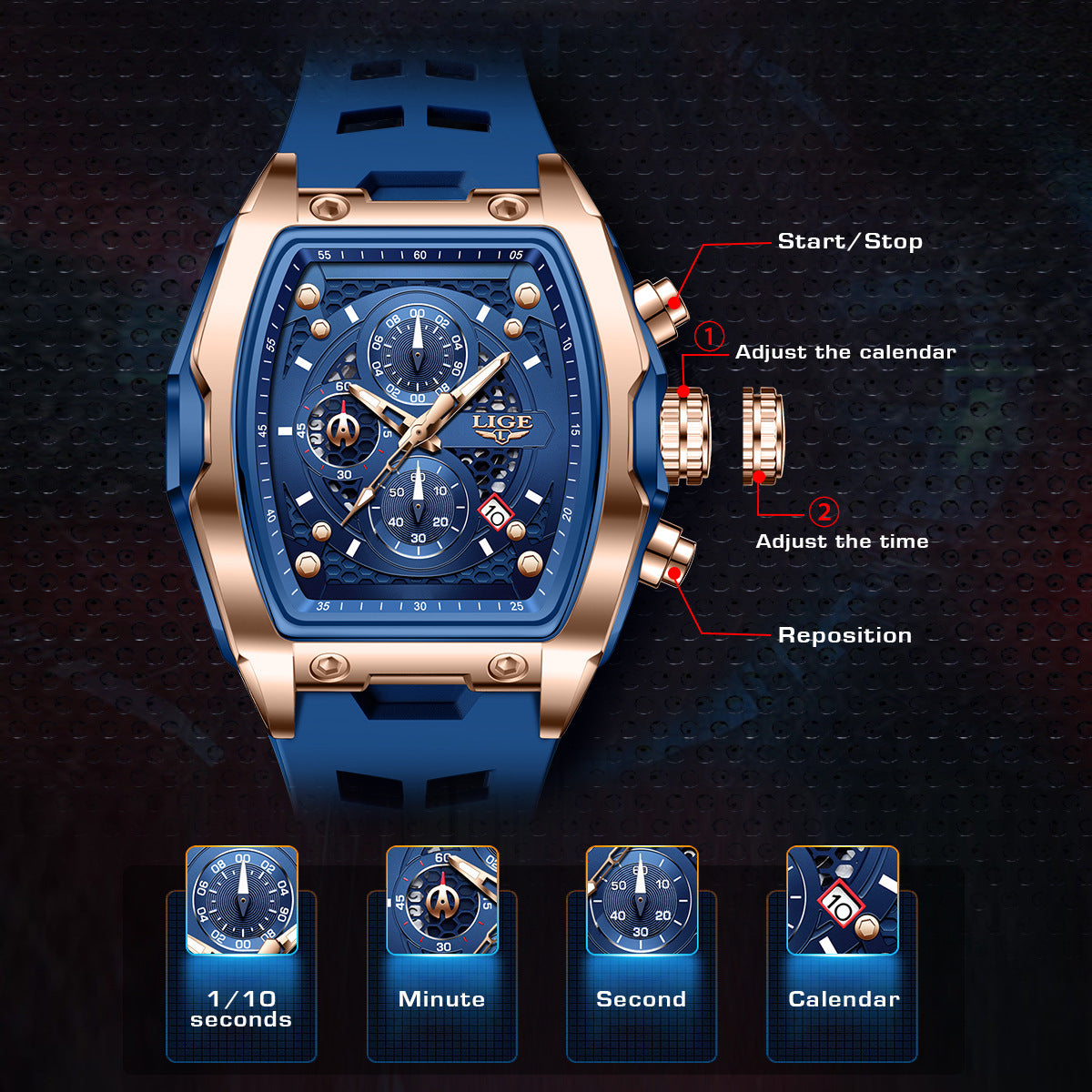 Fashion Casual Exercise Men's Quartz Watch