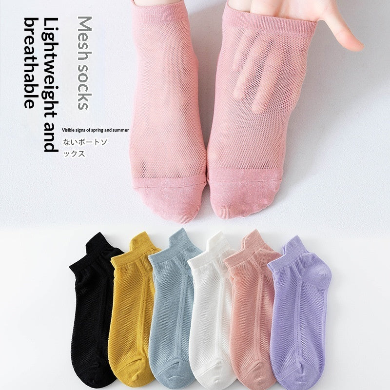 Women's Thin Mesh Ankle Sports Socks