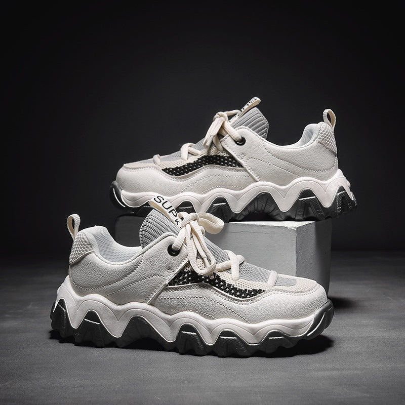 Round-toe Thick-soled Increased Daddy Shoes
