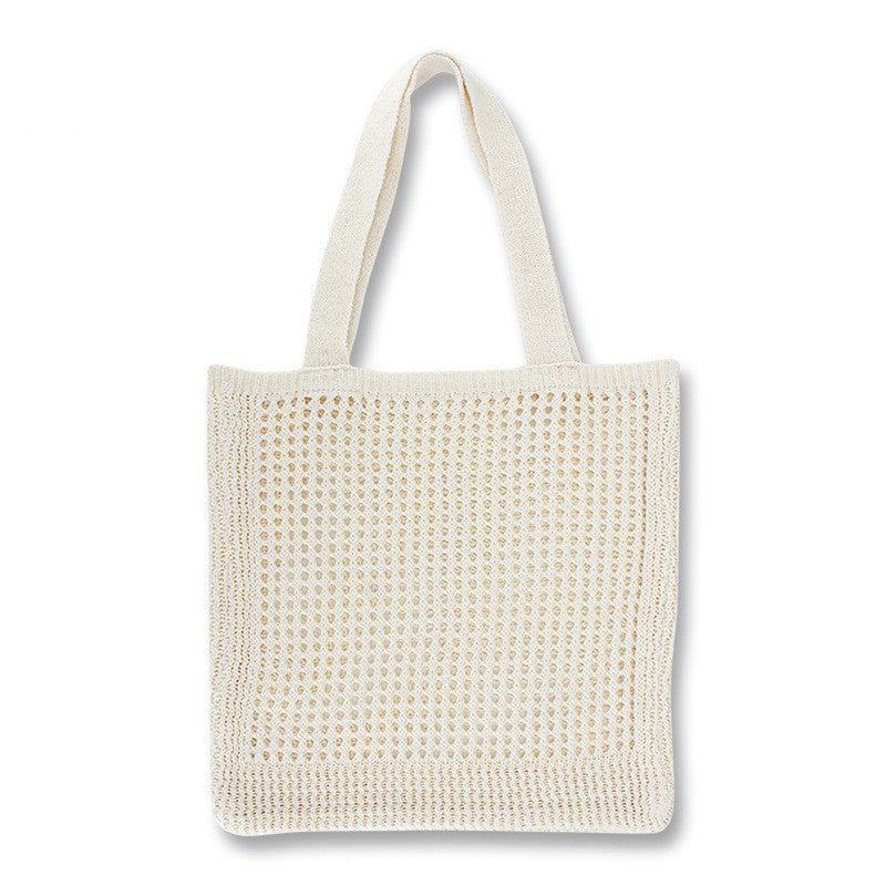 Hollow Out Niche Design Knitted Bag One Shoulder
