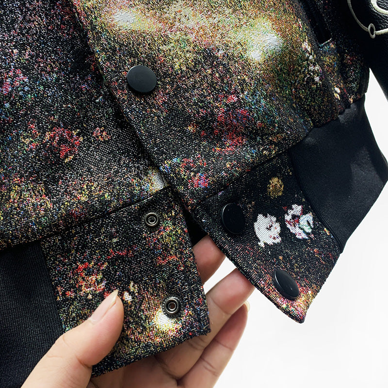 Machine Embroidery Jacket Loose Fashion Baseball Uniform