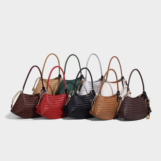 Knitted Underarm Bag Commuter Versatile Shoulder Handbag
