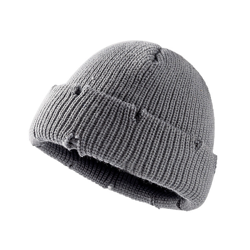 Men's Short Dome Korean Style Knitted Hat