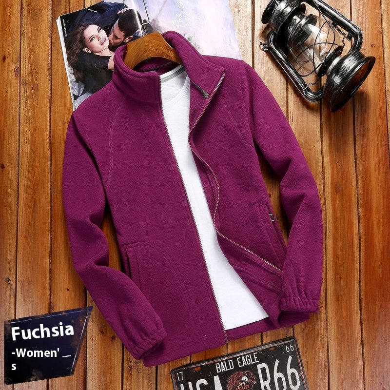 Outdoor Sports Women's Fleece Cardigan Sweater Fleece Top