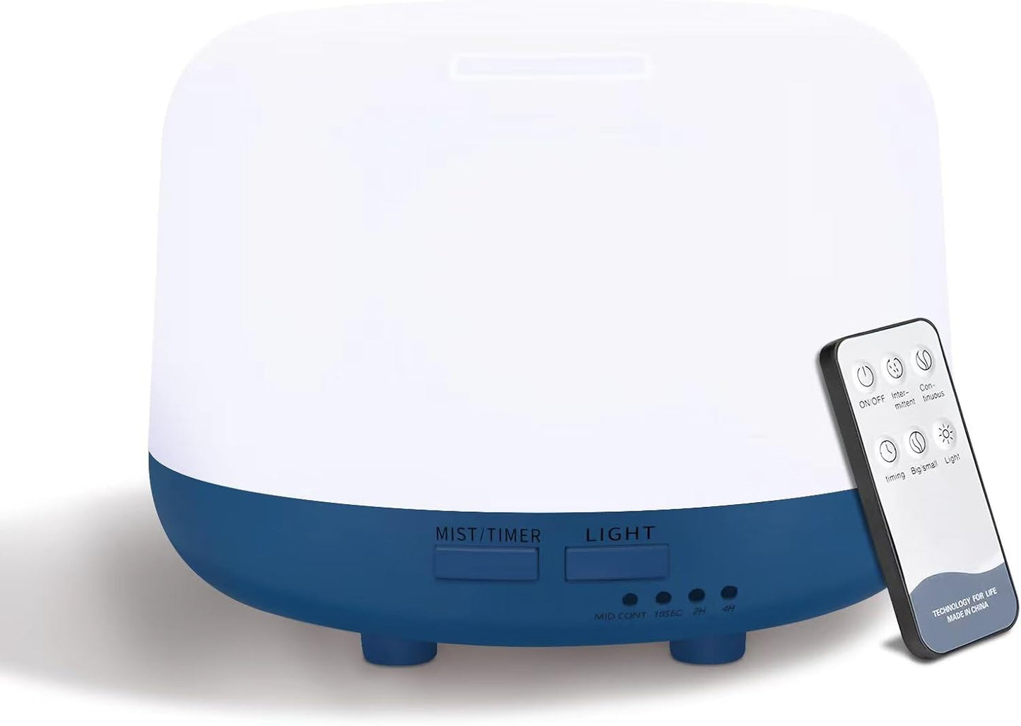 Oil Diffuser Humidifier 300Ml,Electric Ultrasonic Air Aroma Diffusers Vaporizer,Scent Mist Defuser with Remote,Auto-Off,7Led Color Changing Light for Large Bed Room,Home,Office