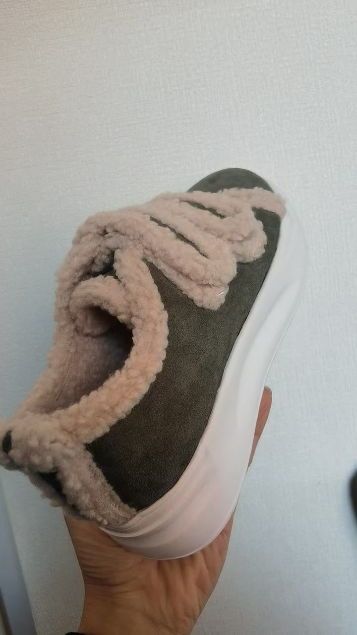 Waterproof Cotton Slippers Anti-slip Heel Women's Home