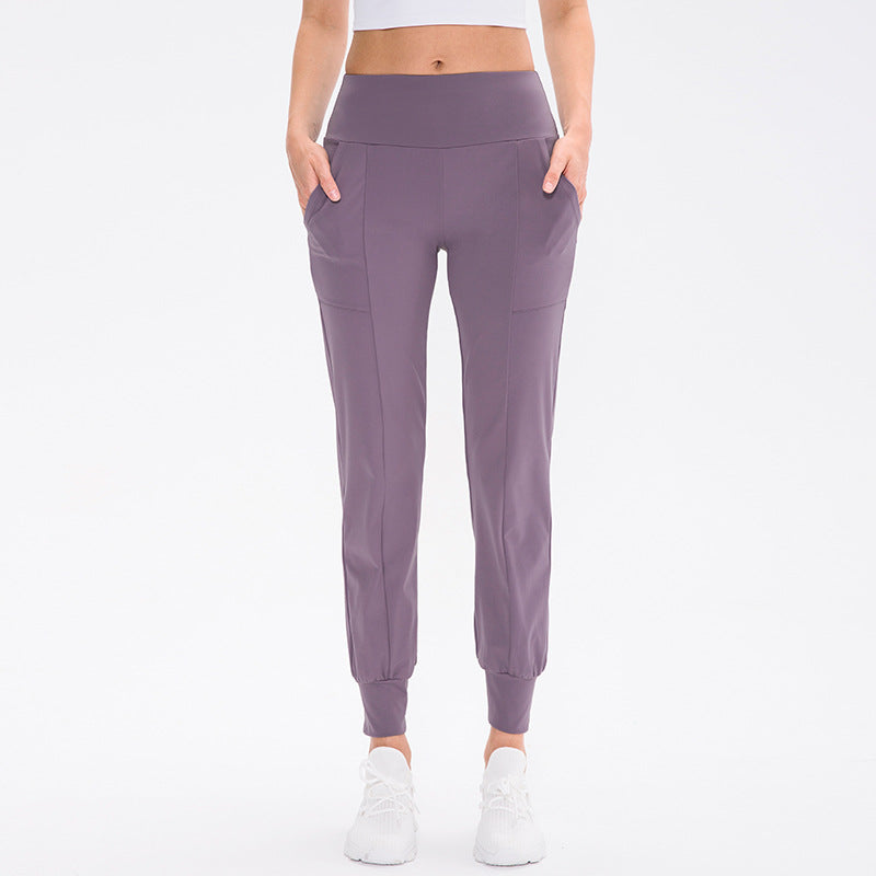 Women's Loose Tappered Yoga Pants High Waist Casual Sports Trousers
