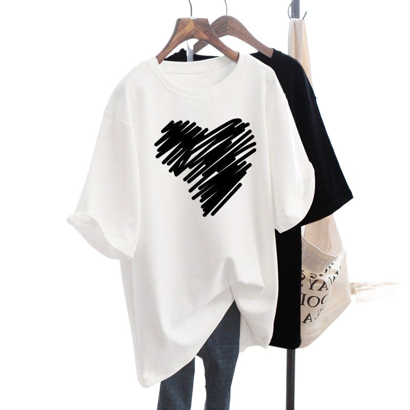 Relaxed-fit Mid-length Tops With Short Sleeves
