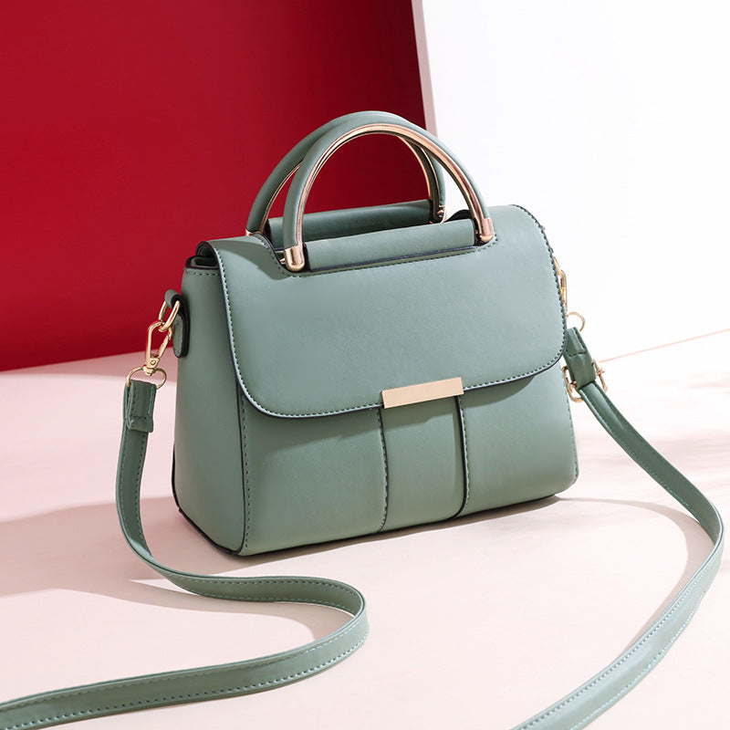 Korean Fashion One-shoulder Messenger Pu Small Square Bag