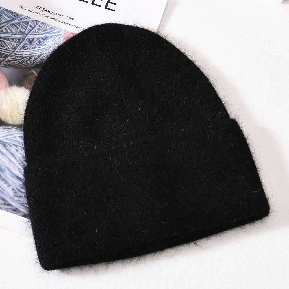 Autumn And Winter New Outdoor Solid Colour Knitted Wool