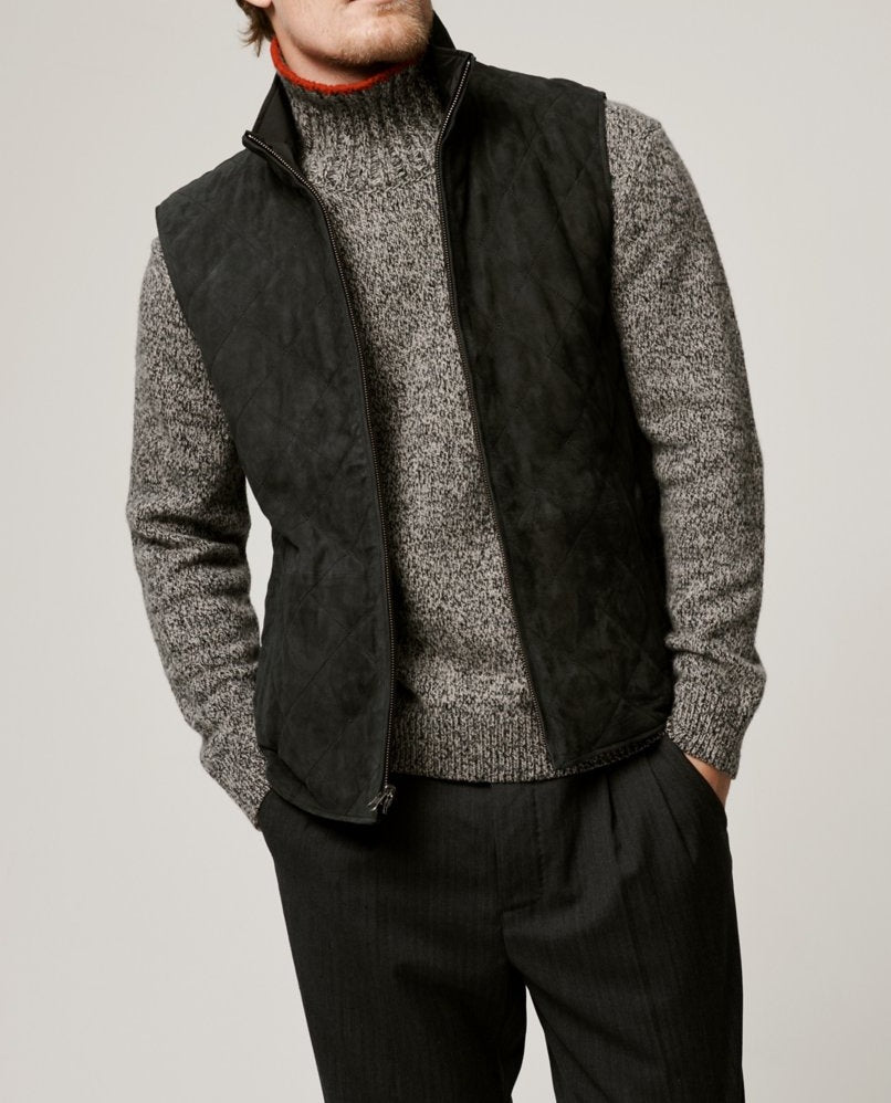 Men's Reversible Suede Double-sided Vest Jacket