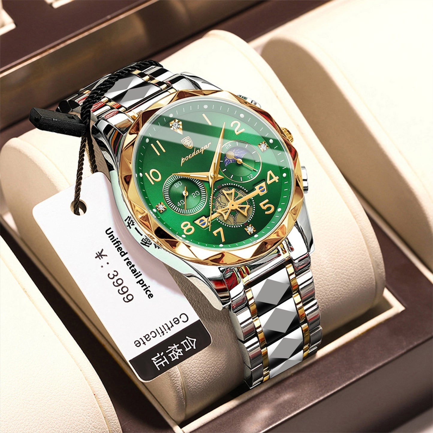 Men's Waterproof Luminous Fashionable Quartz Watch