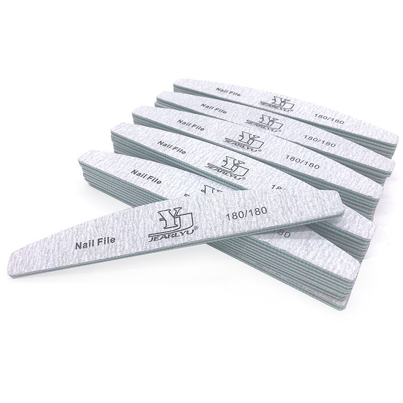 High Quality Double-sided Half-month Nail File Strip Manicure Implement