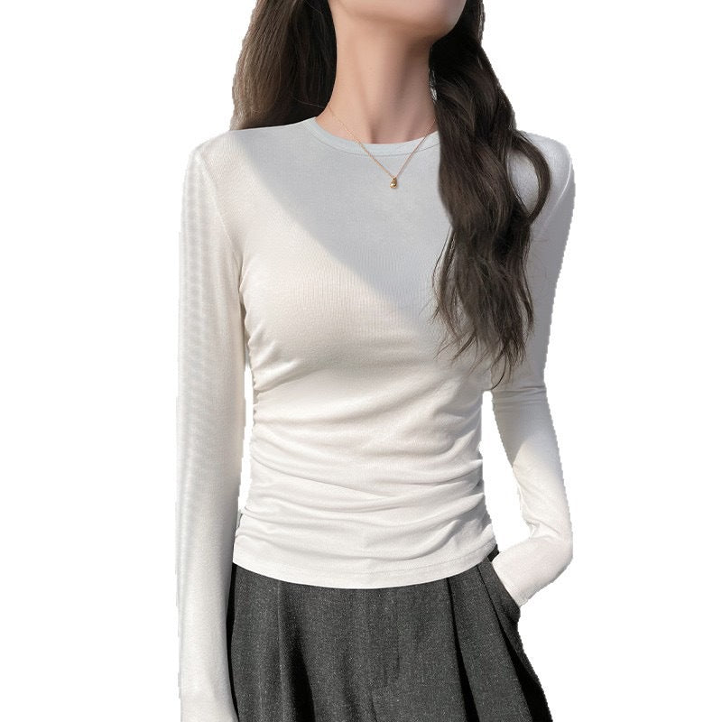 Womens Slim-fit Long-sleeve T-shirt Top