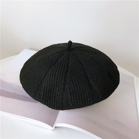 Women's Korean Style Autumn And Winter Woolen Beret