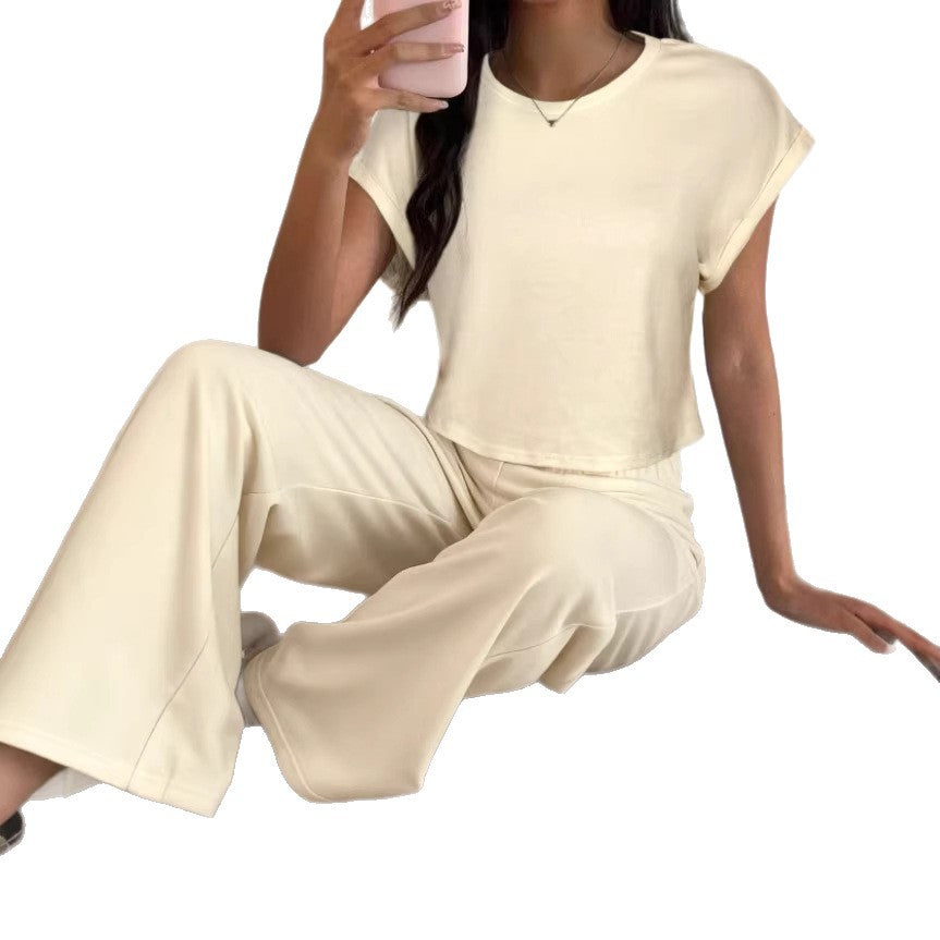American-style Retro Casual Loose-fitting Crew-neck T-shirt