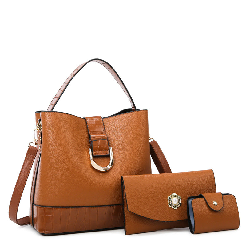Urban Minimalist Large-capacity Hand-held Single-shoulder Crossbody Mother-daughter Bag