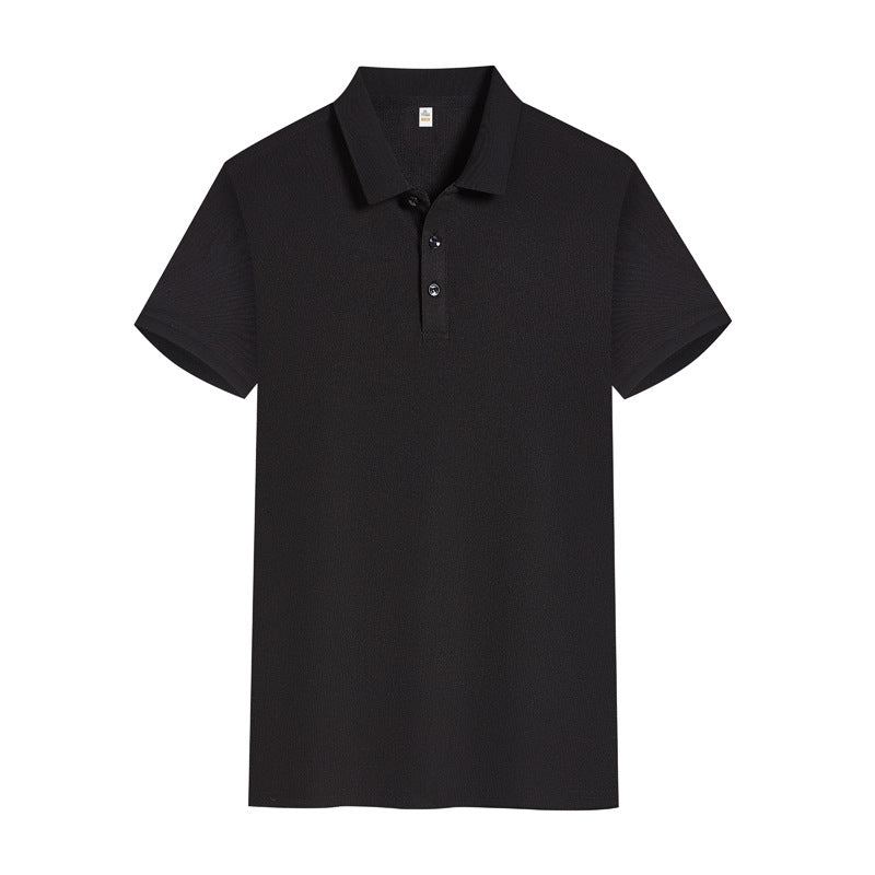 Solid Color Polo Shirt Overalls