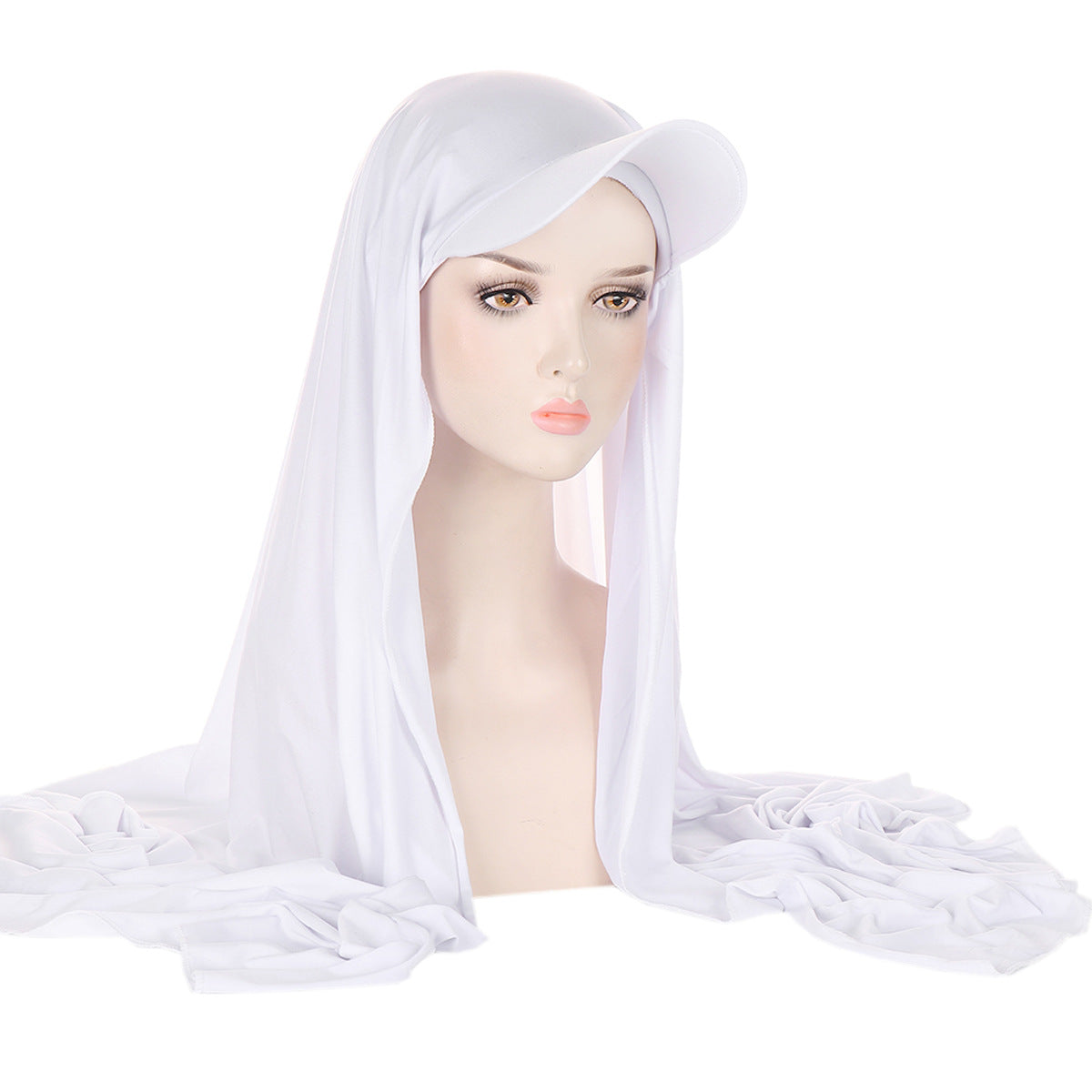 Solid Color Women's Scarf Hat Middle East All-matching Pullover Scarf Muslim Tam-o'-shanter