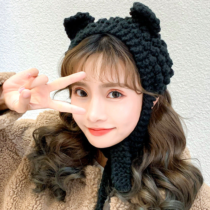 Women's Cute Knitted Cat Ears Knitted Wool Hat