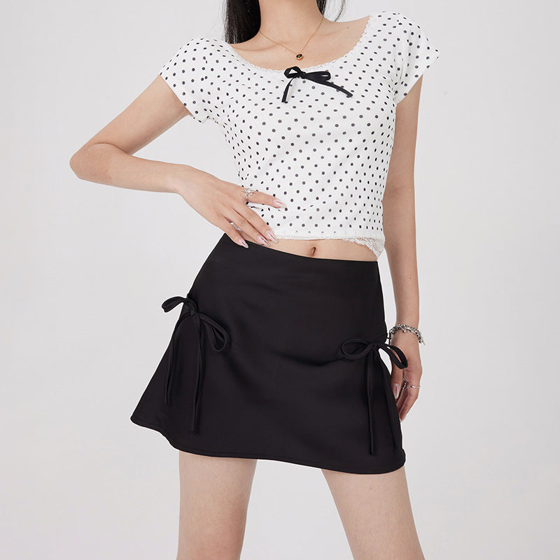 Fashion Personality Bow Bandage Skirt For Women