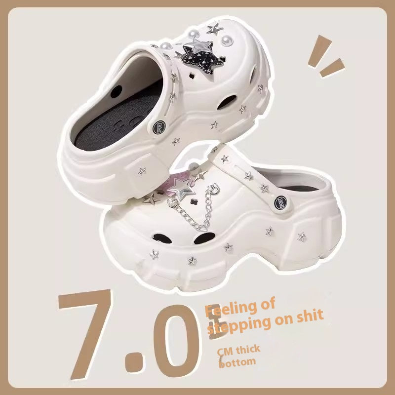 High-top Hole Shoes Y2g XINGX Sweet Cool Style  7CM