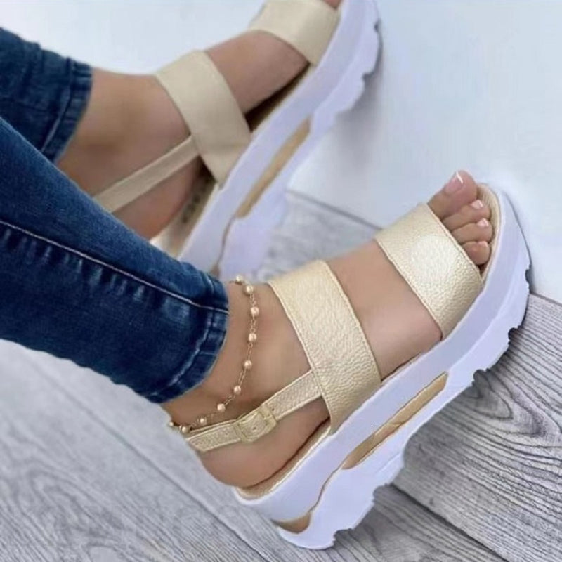 Damesko Casual Spænde Plateau Sandaler Sommer Mode