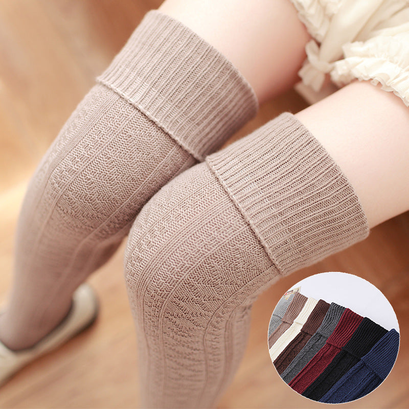 Women's Cotton Luokou Vertical Long Tube Socks