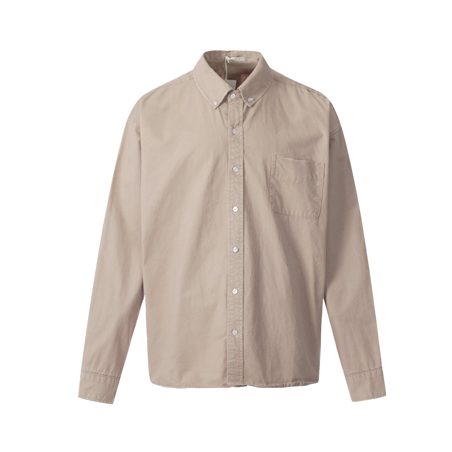 American Retro Solid Color Shirt Autumn
